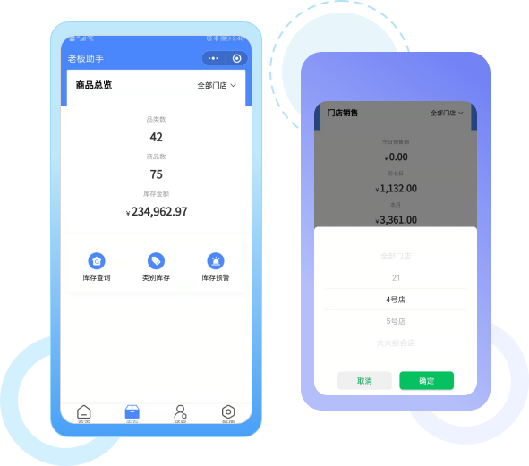 全部门店销售数据一目了然