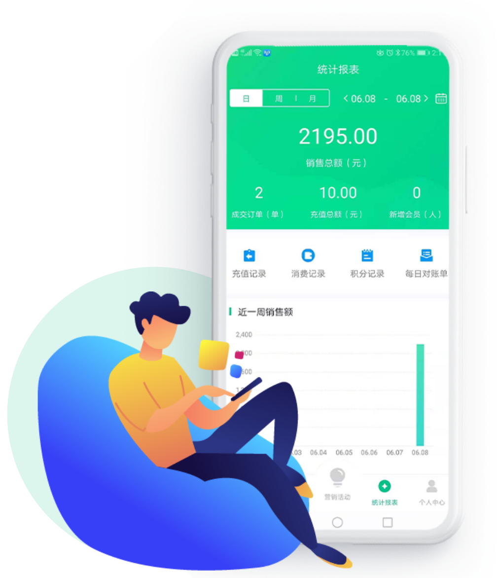 十多种数据报表 各连锁门店数据一览无余