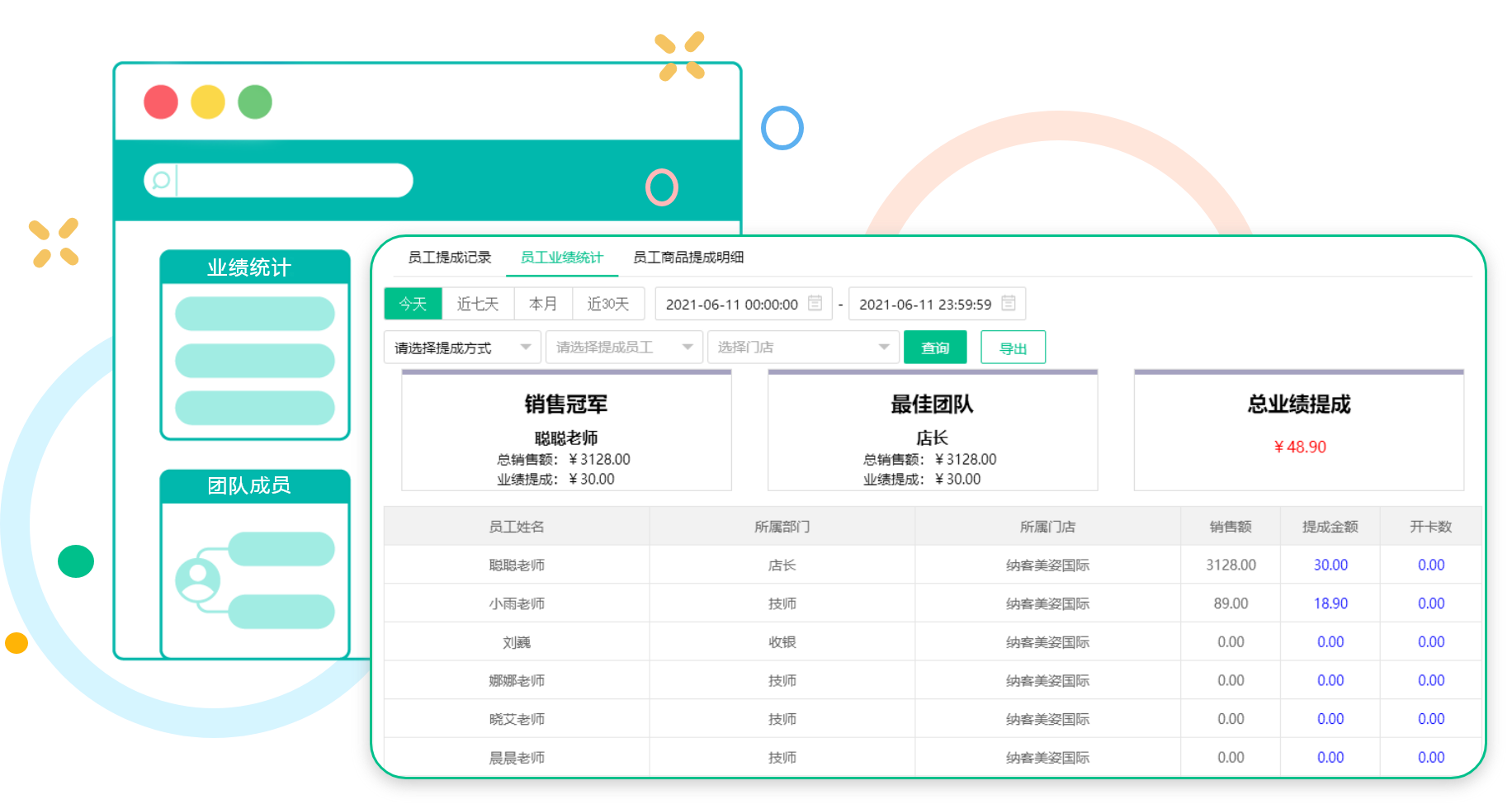 员工提成后台清晰可见 工资统计就是快