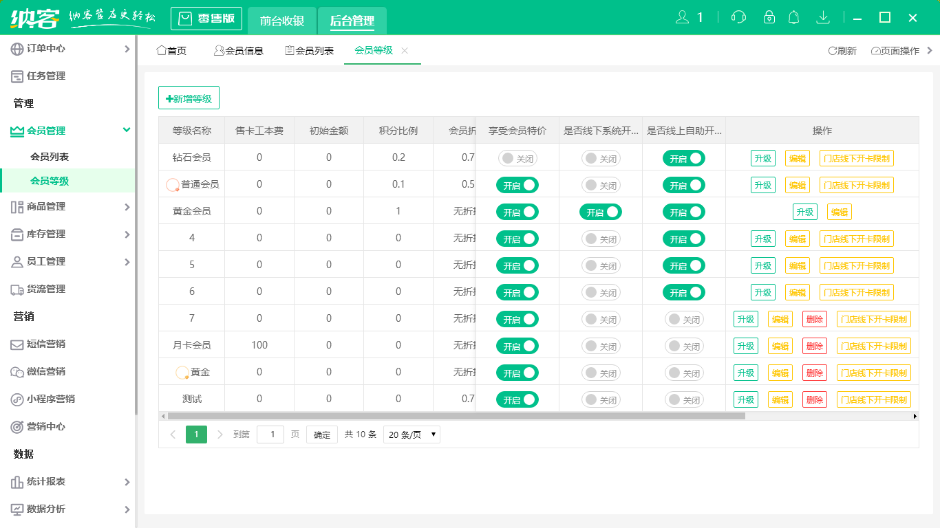 杏耀代理糕点收银系统
