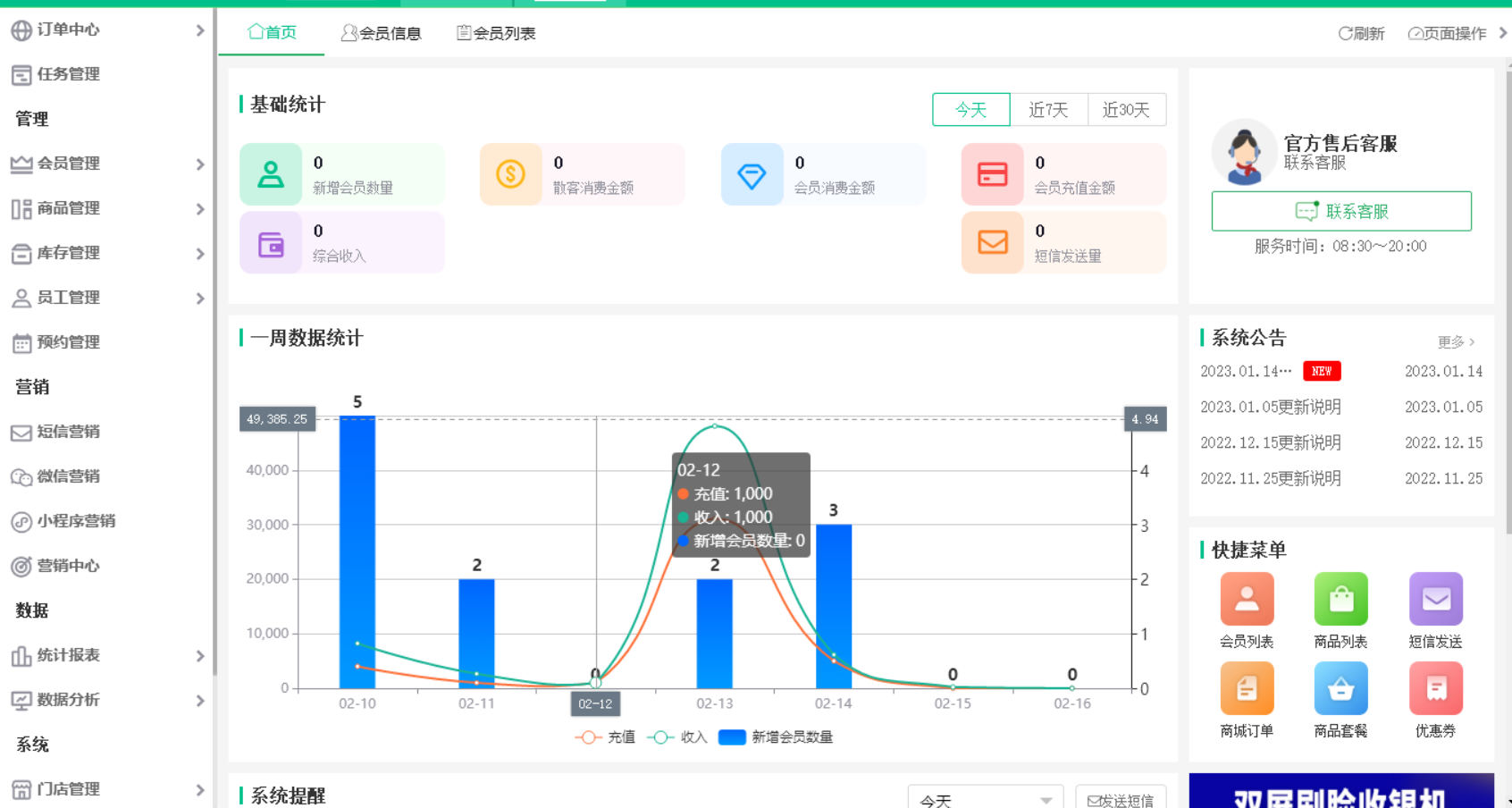 美容院管理系统