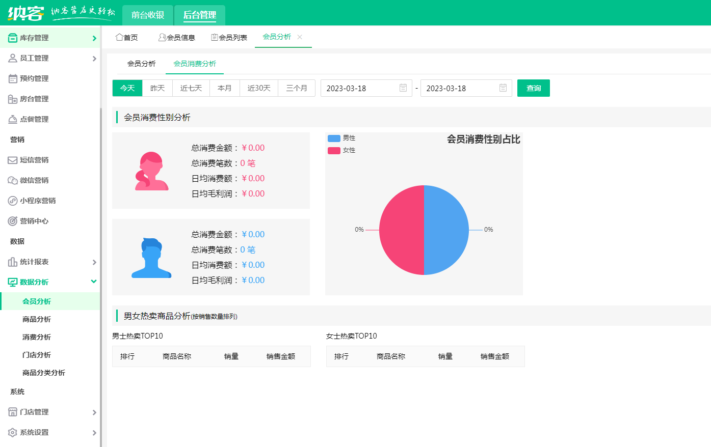餐饮店会员管理系统