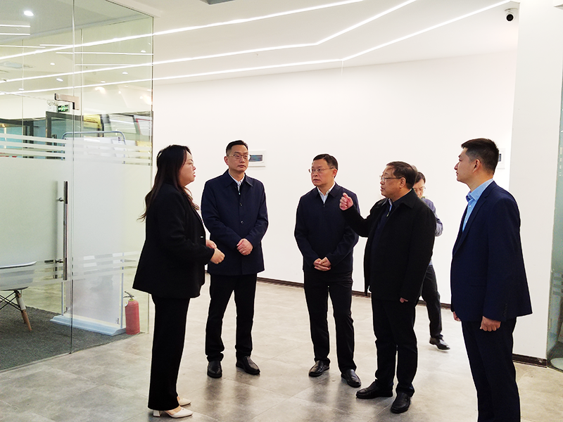宜昌市政府汤明副市长一行莅临纳新科技开展调研工作2